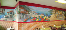 Italian Restaurant-Mural Painting Montreal